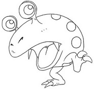 Coloriage Dwarf Red Bulborb