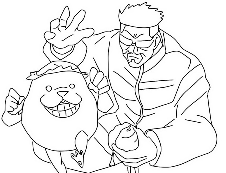 Coloring page Masamichi Yaga