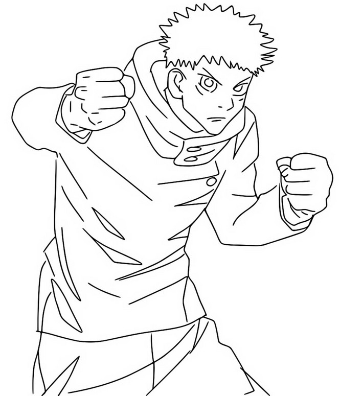 Coloriage Yuji Itadori