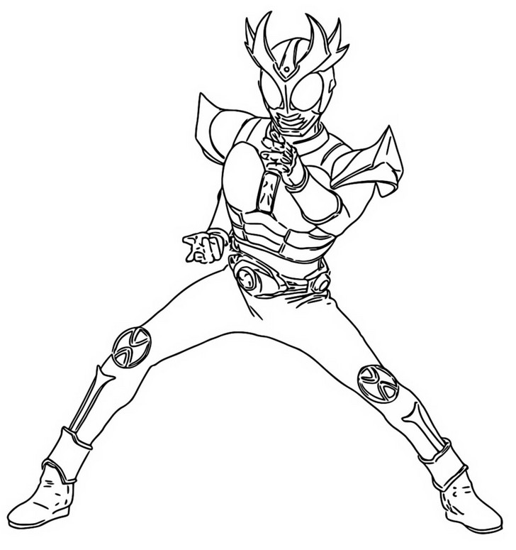 Coloriage Kamen Rider Agito