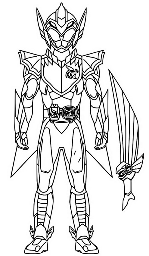 Coloring page Kamen Rider Revice