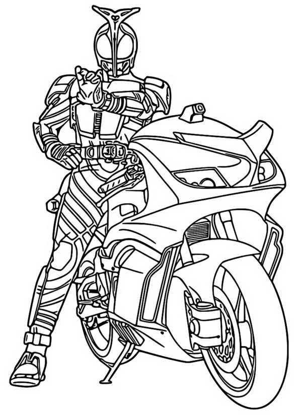 Coloriage Moto