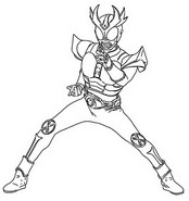 Coloriage Kamen Rider Agito