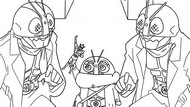 Coloriage Shin Kamen Rider × Crayon Shin-chan