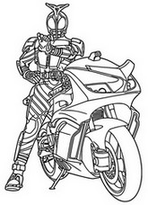Coloriage Moto