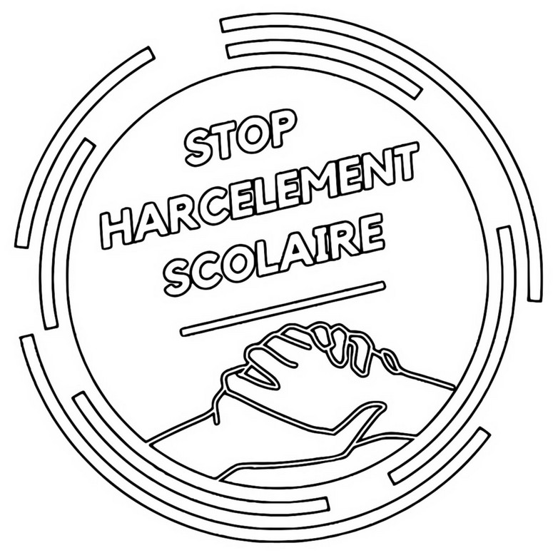 Coloriage Stop Au Harc lement Scolaire Logo 20 Coloriage Stop Au Harc lement Scolaire Logo 20