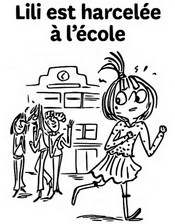 Coloriage Lili est harcelée à l'école