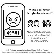 Coloriage Numéro 3018 cyberharcèlement