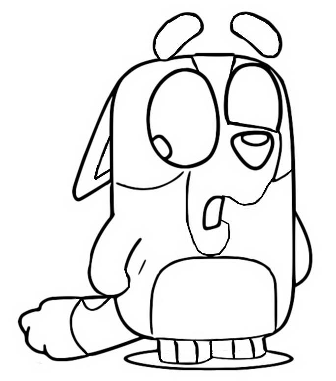 Desenho para colorir Bluey