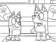 Coloring page Bluey