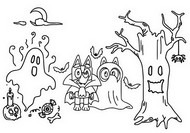 Coloring page Halloween - Trick or treat