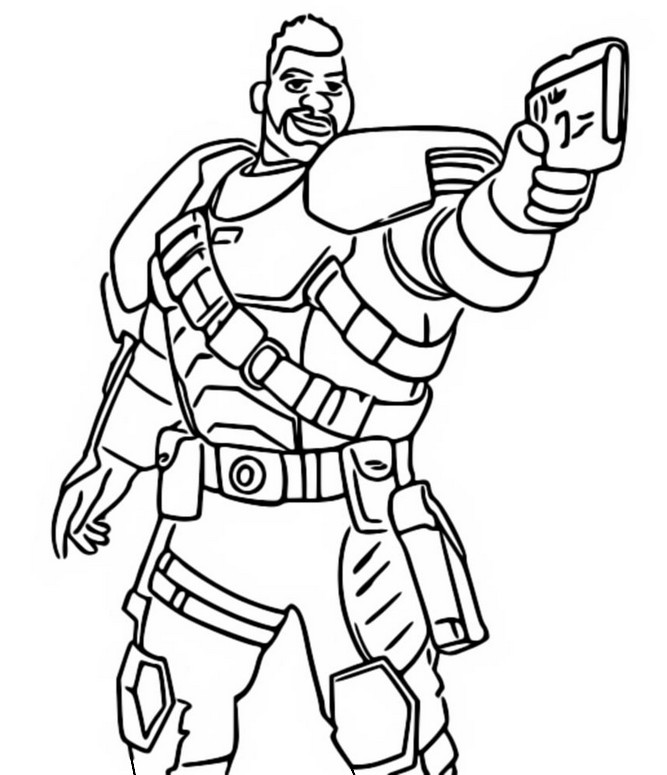 Coloring page My dad the bounty hunter