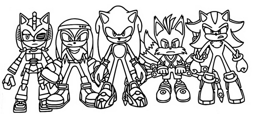 Sonic Prime Coloring pages