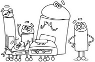 Coloring page StoryBots: Answer time