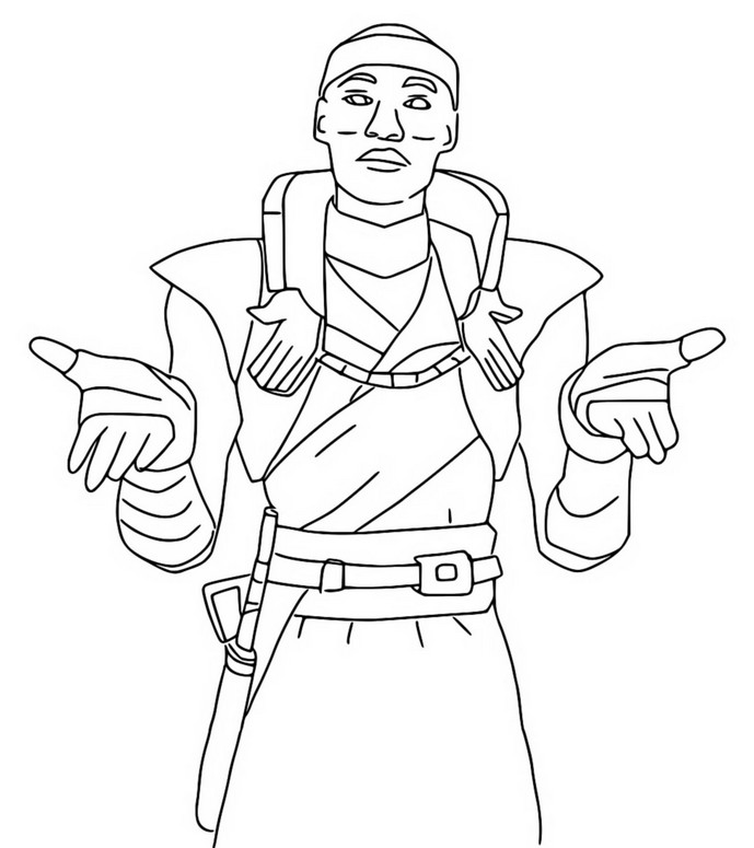 Coloring page Khaby Lame
