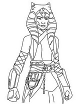 Coloring page Ahsoka Tano