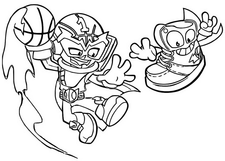 Coloring page Sportacular & Sole Ace