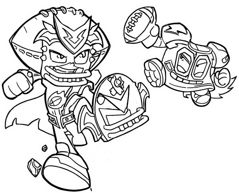 Dibujo para colorear Touchdown & Badlete