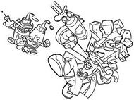 Coloring page Fryzer & Mus & Chup