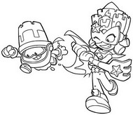 Dibujo para colorear Sandy Summer & Buckstar