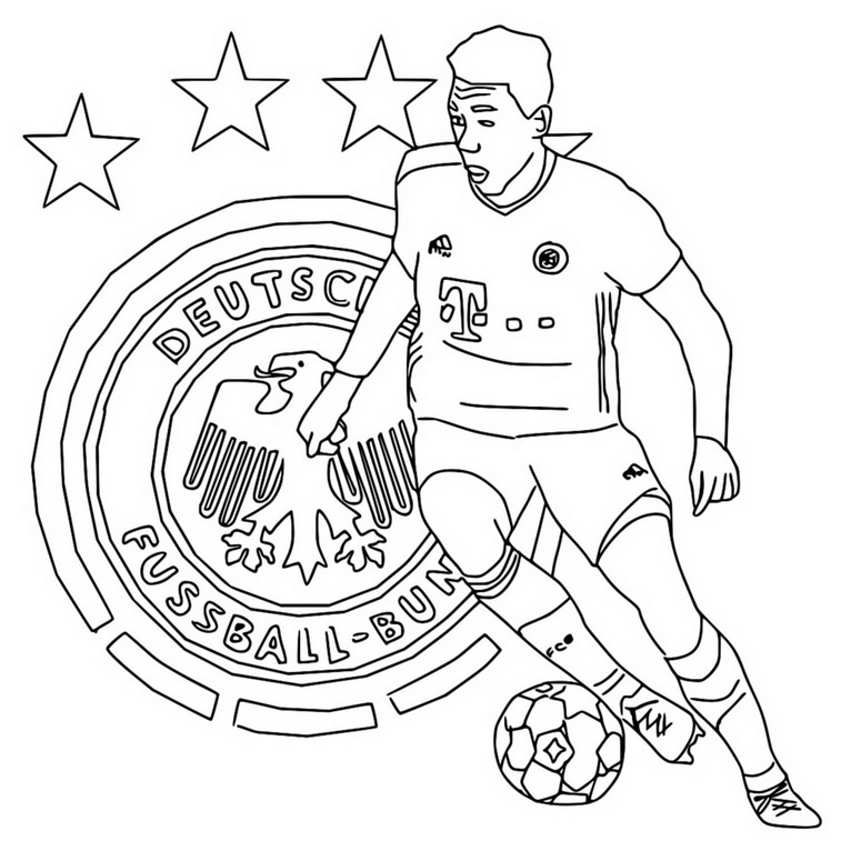 Coloring page Jamal Musiala