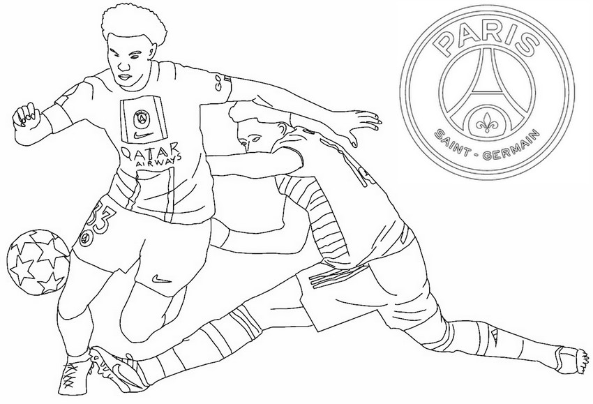 Coloring page Warren Zaïre-Emery