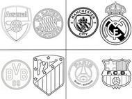 Dibujo para imprimir - Último cuarto - Liga de Campeones 2023-2024