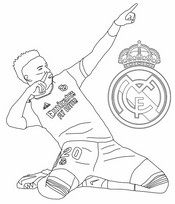 Coloring page Vinícius Júnior