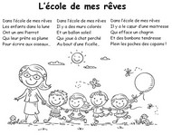 Coloriage L'école de mes rêves