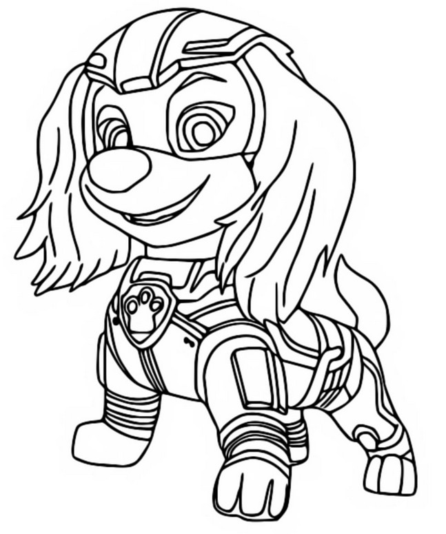 Dibujo para colorear Paw Patrol - La Súper Película : Liberty 1