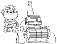 Coloring page Rubble - Vehicle