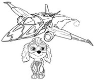 Coloring page Skye - Vehicle