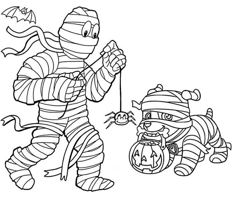 Coloring page Rubble - Mummy