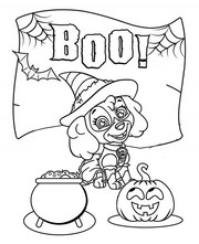 Disegno da colorare Paw Patrol - Halloween