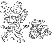 Dibujo para colorear Rubble - Momia