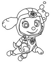Coloring page Sea patrol scuba suit