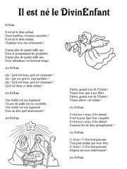 Coloriage Il est né le divin enfant