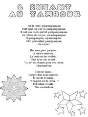 Coloriage L'enfant au tambour