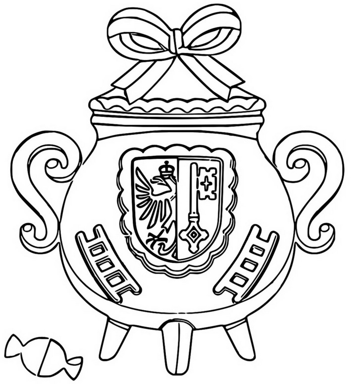 Dibujo para colorear Pot de genève