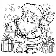 Desenho de Papai Noel para Colorir - Colorir.com