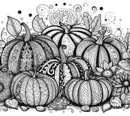 Coloring page Pumpkin