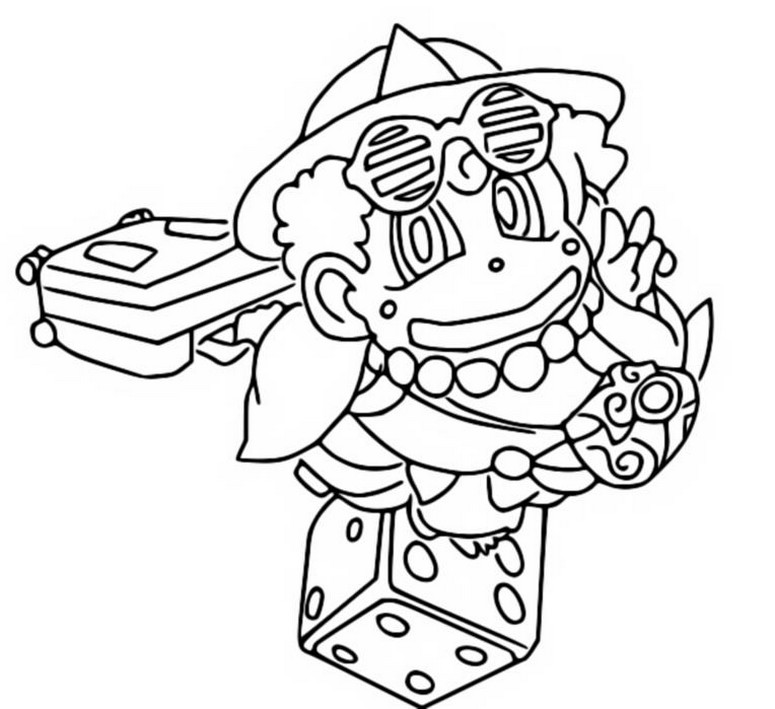 Coloring page Momotaro Dentetsu World