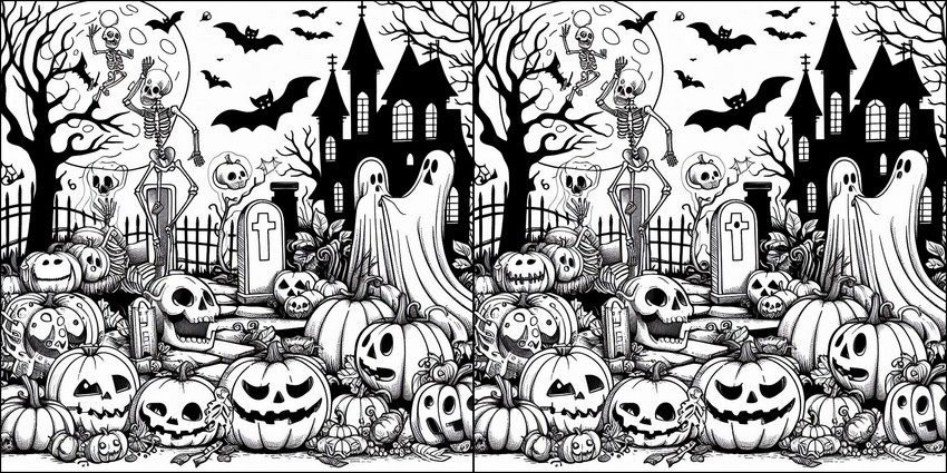 Coloring page Graveyard