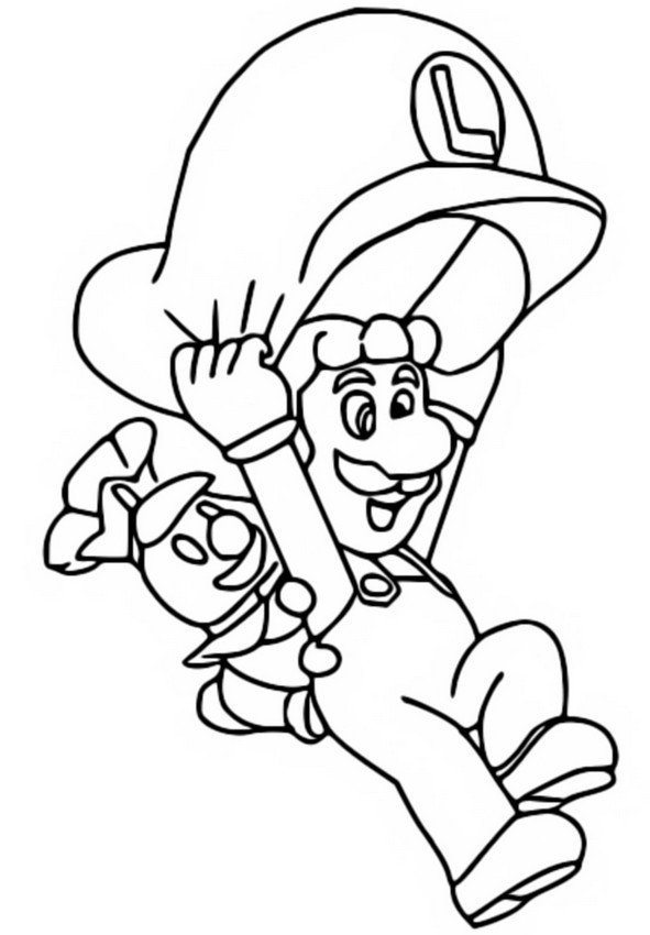 Coloring page Luigi