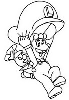 Desenho para colorir Luigi