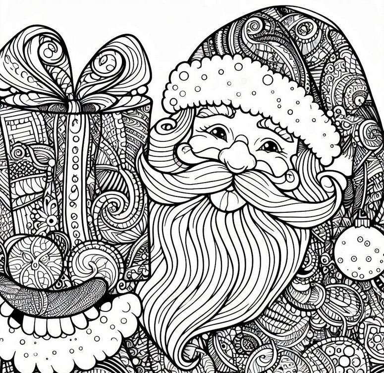 Coloring page Santa Claus