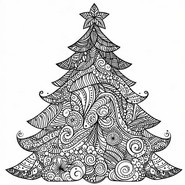 Fargelegging Tegninger juletre