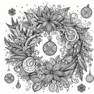 Coloriages Zentangle Noël