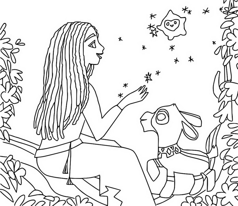 WISH, ASHA ET LA BONNE ÉTOILE - 15 Minutes par Coloriage - Disney