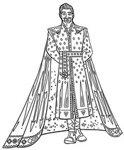Coloriage - King Magnifico - Wish - Asha et la bonne étoile